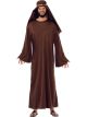Biblical Brown Robe With Headdress Adult- Std