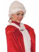 Forum Novelties Womens Deluxe Mrs. Claus Wig, White, One Size