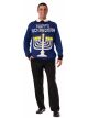 Forum Novelties Mens Lite-Up Menorah Chanukah Sweater, Multi, Large