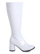 Ellie Shoes Womens Gogo-W Knee High Boot, White, 7 M Us