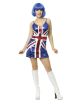 Womens British Sequin Dress Md