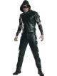 Charades Mens Licensed Arrow Hooded Shirt Costume, As Shown, Small