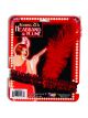 Flapper Headband Red With Red Feather