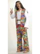 Forum Generation Hippie Hippie Dippie Costume, Rainbow, Standard