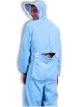 Mens Blue Jammies Costume, Blue/White, One Size