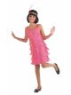 Forum Novelties Little Miss Flapper Childs Costume,Pink, Large
