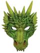 Forum Novelties 79488 Unisex Adult Standard Dragon Half Mask, One Size, Green
