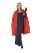 Rubies Satin Cape With Collar 3/4 Length Costume, Red, 45-Inch