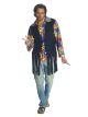 Rubies Heroes And Hombres Adult Flower Power Costume Vest, Yellow/Blue/Red/Green/Black, X-Large