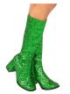 Rubies Womens Costume Gogo Boots, Green, 7