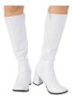 Rubies Womens Costume Gogo Boots, White, 10