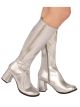 Rubies Womens Costume Gogo Boots, Silver, 6