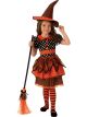 Rubies Polka Dot Witch Childs Costume, Orange/Black, Medium