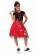 Girls Red 50S Sweeties Costume
