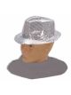 Forum Novelties, 65953 Costume Sequin Fedora Hat, Silver, One Size