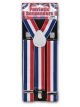 Forum Novelties Mens Patriotic Suspenders, Multi Color, Standard
