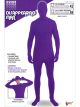 Forum Novelties Mens Disappearing Man Solid Color Stretch Body Suit Costume, Purple, Large/X-Large