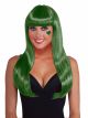 Forum Novelties 71827 Long Colored Wig, Green, One Size Fits Most, Pack Of 1