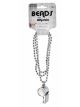 Forum Novelties Color Line Beads W/Whistle W, Silver
