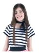 Charades Childs 50S Short Sleeve Top, Black/White, X-Small