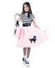 Charades Childs Costume Poodle Skirt, Bubblegum Pink, X-Small