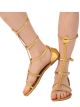 Rubies Womens Cleopatra Costume Sandals, 8 Gold