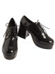 Mens Black Pimp Platform Shoes