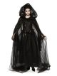 Rubies Womens Black Hooded Cape, One Size