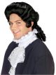 Mens Black Colonial Wig