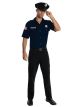 Rubies Heroes And Hombres Police Uniform Shirt And Hat Costume, Blue, Standard