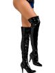 Secret Wishes Thigh-High Boots With Stiletto Heels, Black, Small