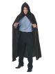 Hooded Velvet Black Cape Adult Costume
