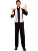 Music Legs Mens Religious Priest, Black/White/Gold, Large