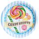 Birthday Express Carnival Candy Shoppe Party Supplies Dinner Plates (8)