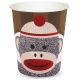 Birthday Express Sock Monkey Party Supplies 9 Oz. Paper Cups (8)