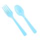 Forks & Spoons Aqua Blue (8 Each)