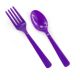 Forks & Spoons Purple (8 Each)