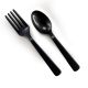 Forks & Spoons Black (8 Each)