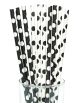 Black Polka Dot Paper Straws, 10Ct