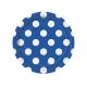 Blue And White Dots Dessert Plates (8)