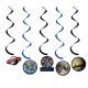 Creative Converting Space Blast Dizzy Danglers With Cutouts (5 Count)