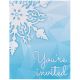 Birthdayexpress Snowflake Winter Wonderland Christmas Party Supplies Invitations (8)