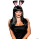 Morris ADLT BUNNY EARS & TAIL SET-BLACK