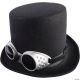 Morris ADULT STEAMPUNK HAT WITH GOGGLES