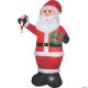 Morris AIRBLOWN SANTA GIFT CANDY CANE