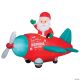 Morris ANIMATED ARBLWN SNTA IN VNTG PLANE SCENE