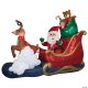 Morris ARBLWN WAIVING SNTA N SLEIGH W REINDEER