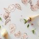 Rose Gold Foiled Flower Party Garland 3M