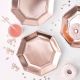 Ginger Ray Foiled Paper Party Plates 8 Pack Pick & Mix Rose Gold