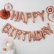 Ginger Ray Rose Gold Happy Birthday Balloon Party Bunting No Helium Needed Pick & Mix Rose Gold